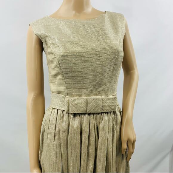 Contrarian Gold Backless Mini Dress - Picture 4 of 12